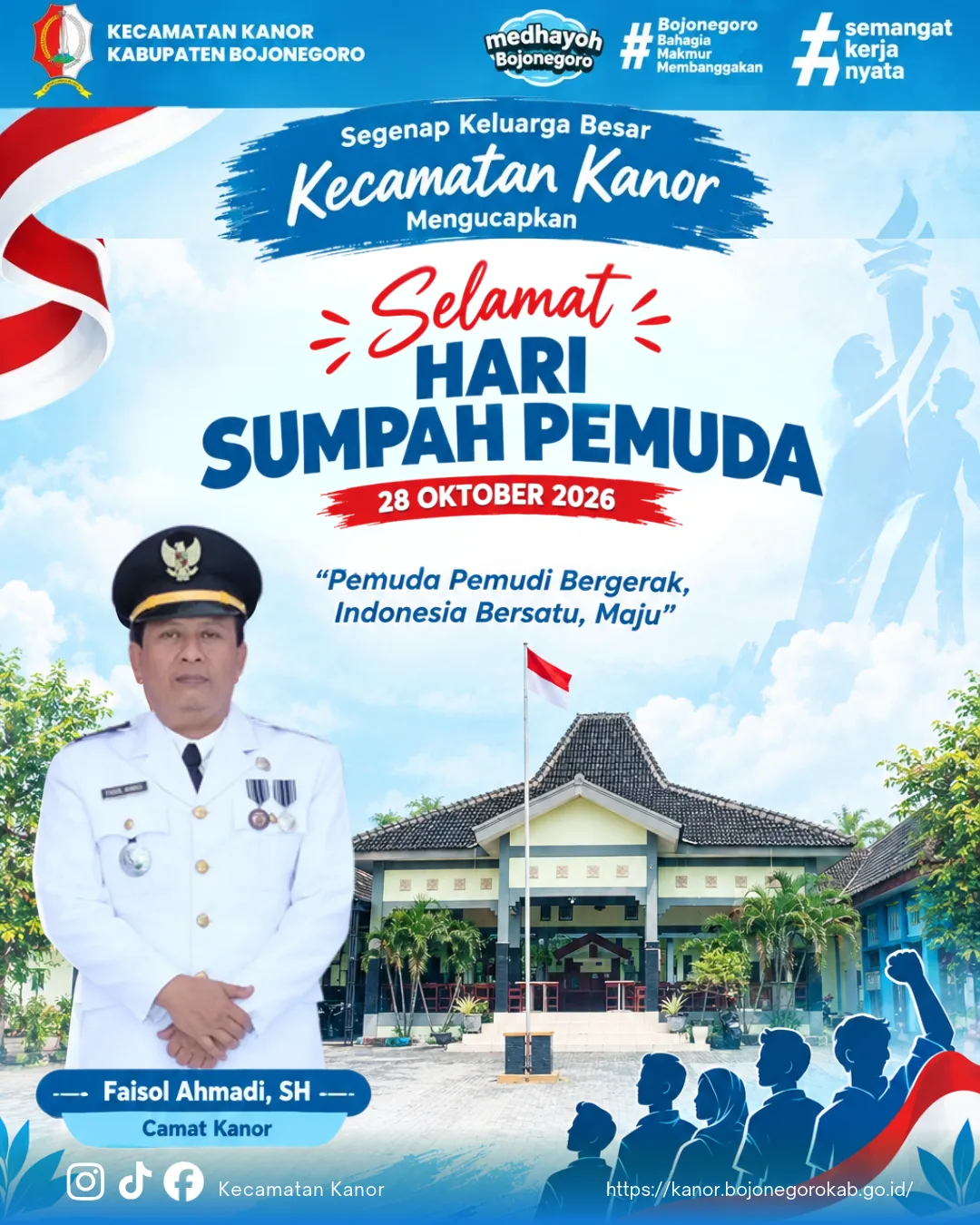 Kecamatan Kanor Mengucapkan Selamat Hari Sumpah Pemuda 28 Oktober 2026