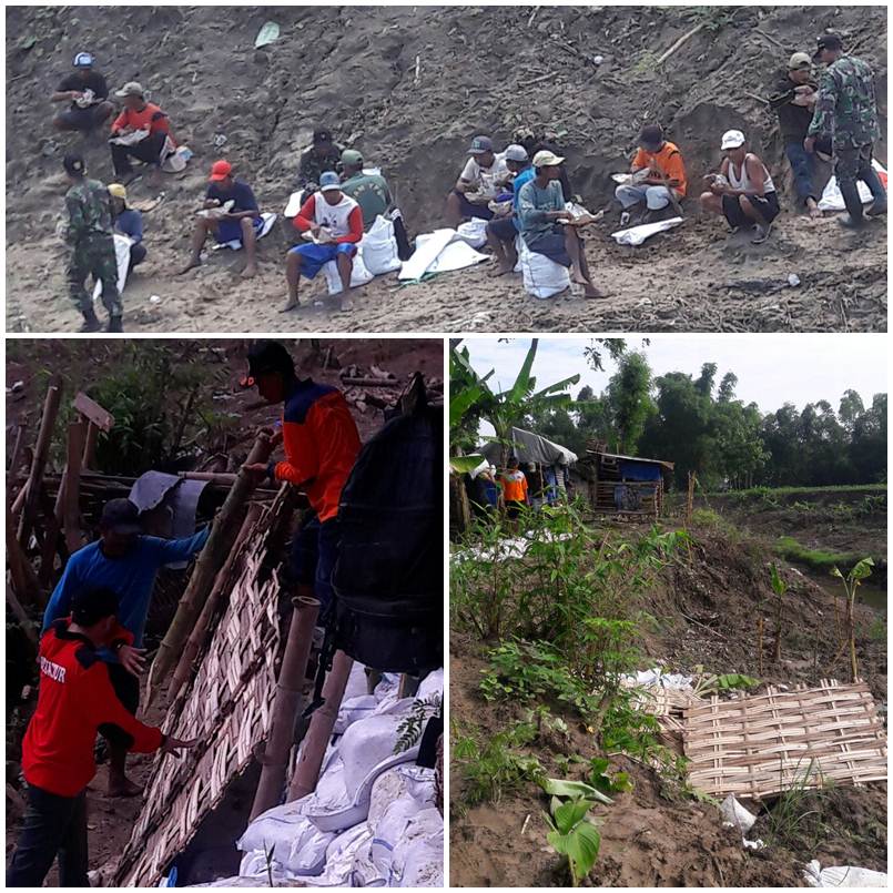 BPBD Lakukan Penanganan Darurat Tanggul Longsor Kali Mekuris