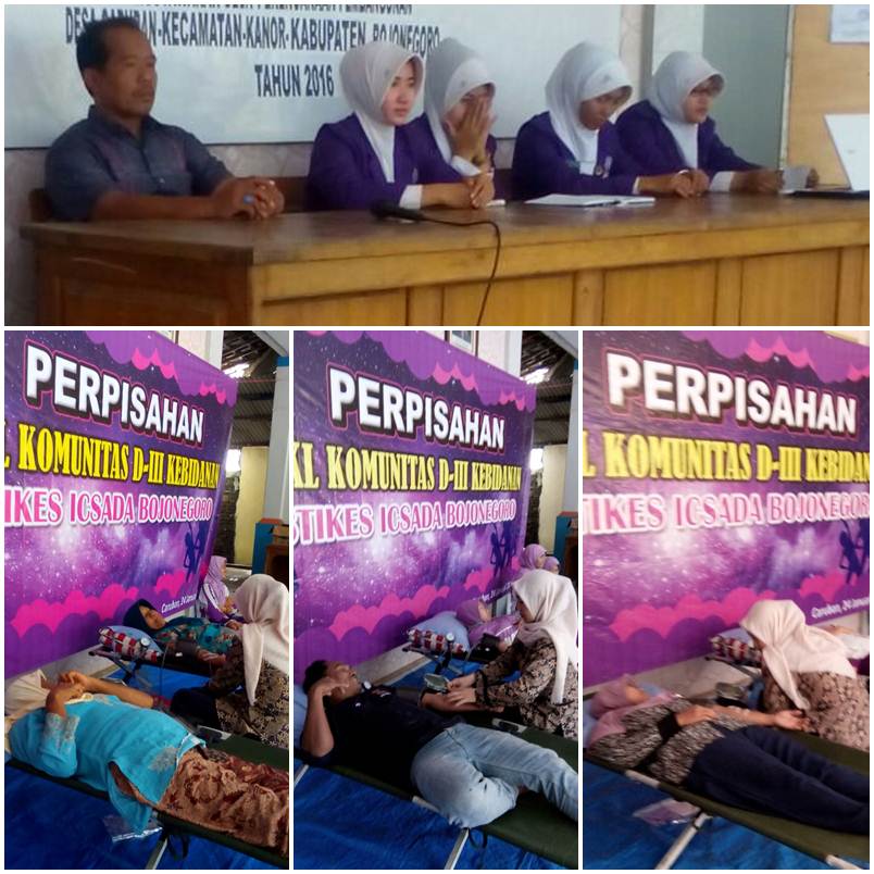 Akhiri PKL Komunitas, Mahasiswi Stikes Icsada Adakan Donor Darah
