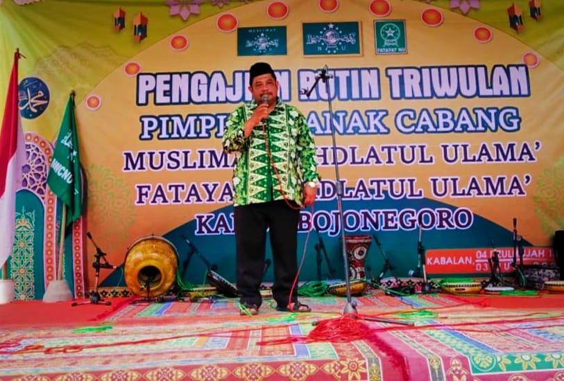 CAMAT HADIR PADA PENGAJIAN TRIBULANAN PAC MUSLIMAT DAN FATAYAT NU KANOR