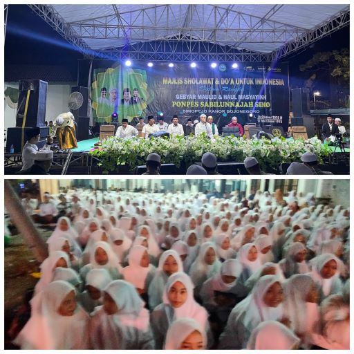 Gebyar Maulid dan Haul Masyayikh Ponpres Sabilunnajah Desa Simoreko Kec.Kanor