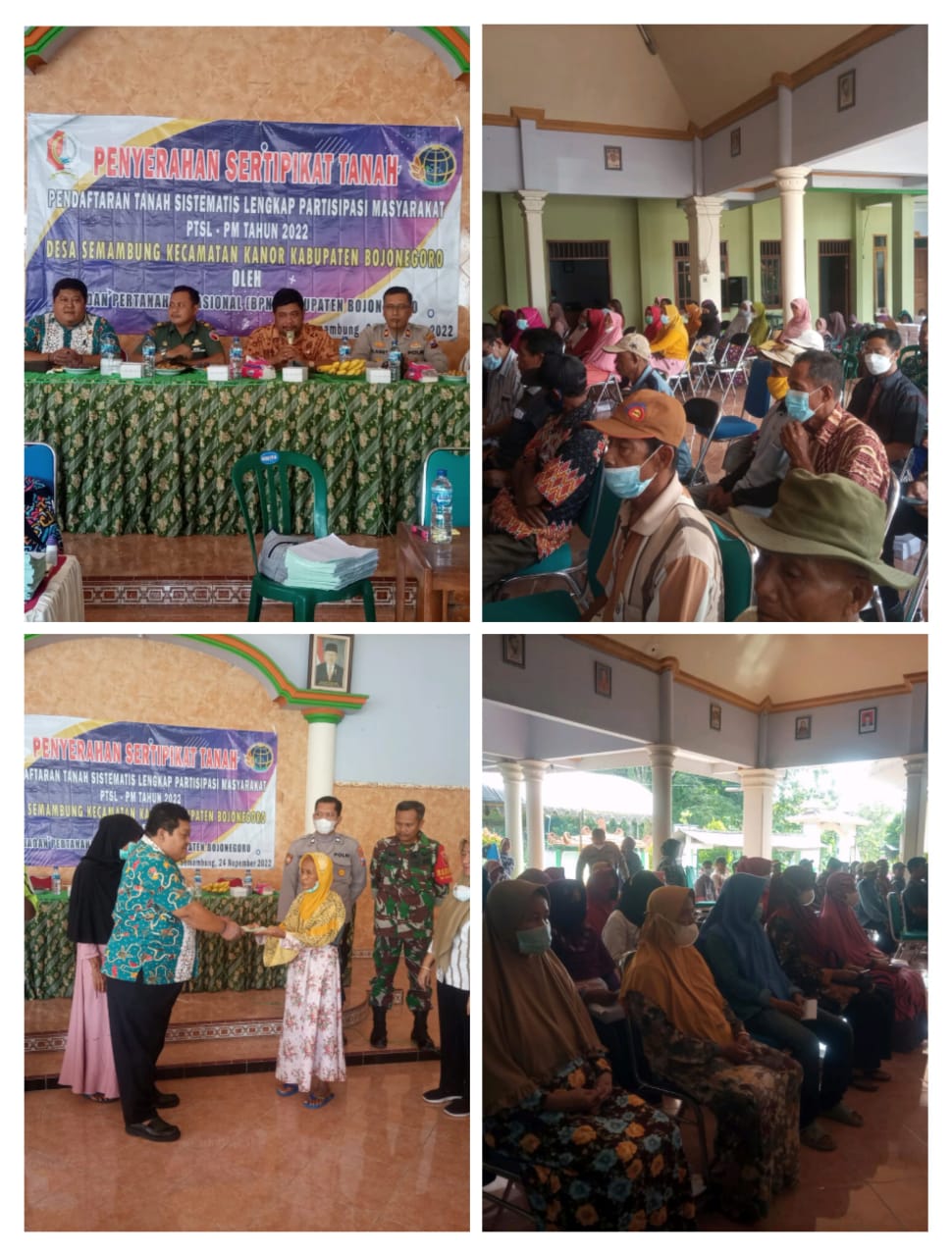 Penyerahan Sertipikat PTSL di Desa Semambung