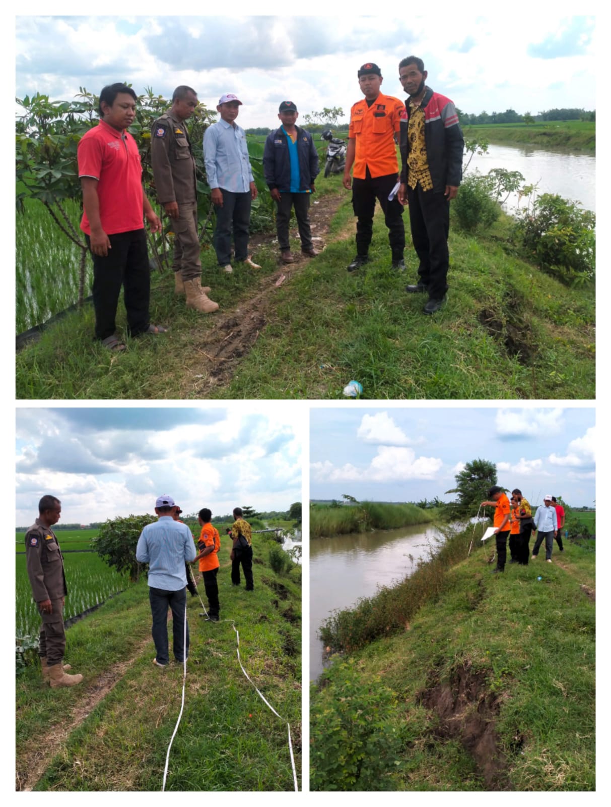 Assesment kejadian Tanah Ambles oleh BPBD di wilayah  kecamatan Kanor