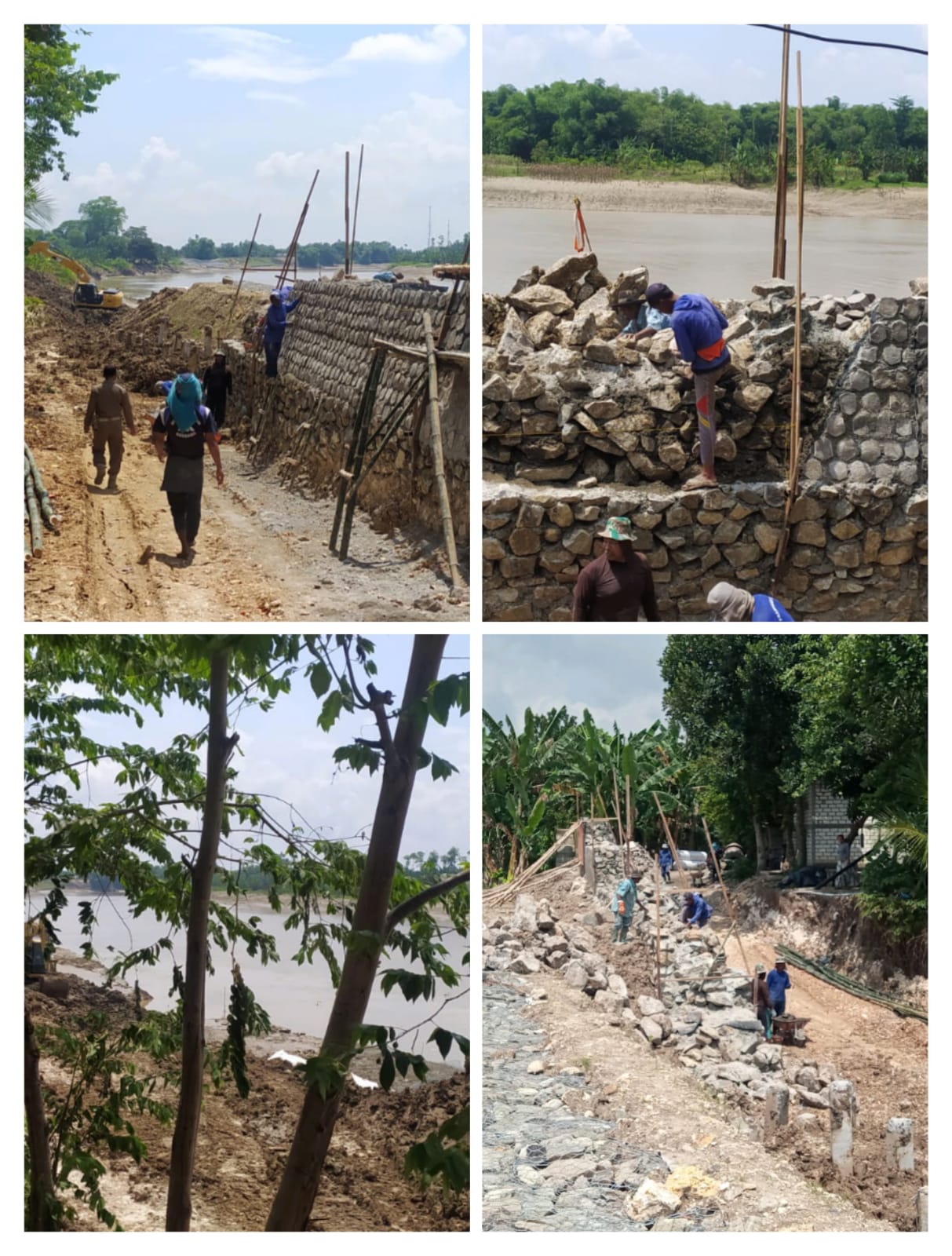 Pemantauan Renovasi atau Perbaikan  Tanggul Nasional Bengawan Solo pasca naiknya debit air sungai Be