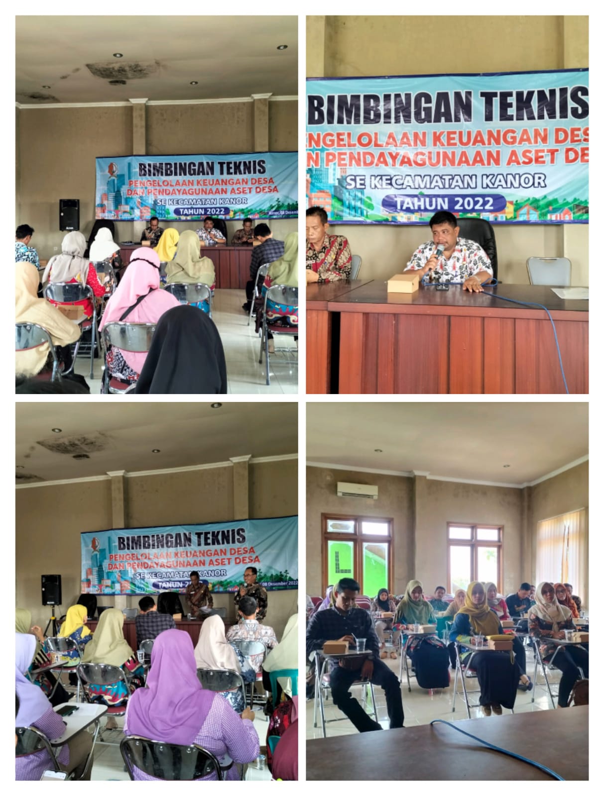 Bintek Pengelolaan Keuangan Desa dan Pendayagunaan Aset Desa se Kecamatan Kanor Tahun 2022