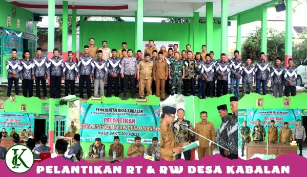 Pelantikan Ketua RT dan Ketua RW Desa Kabalan 2023-2028