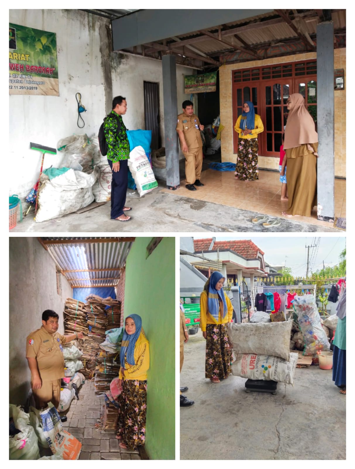 Memantau perkembangan aktivitas kegiatan di Bank  Sampah