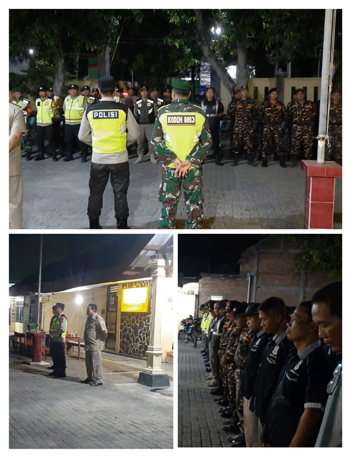 Apel Gabungan, pengamanan malam hari raya IDUL FITRI 1444H.
