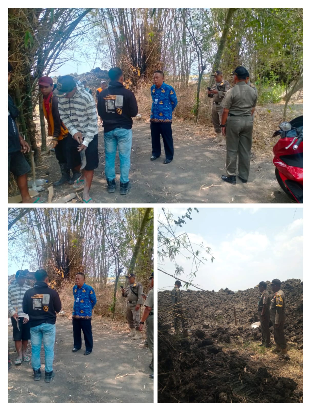 Cek  Lokasi pekerjaan tower milik bersama di 3  ( tiga ) desa di wilayah kecamatan Kanor
