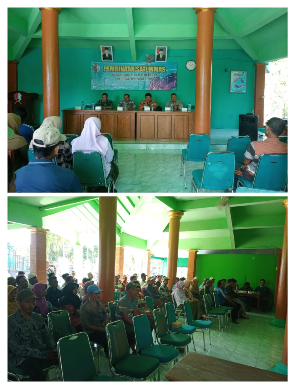 Pembinaan Satlinmas di Desa Pilang