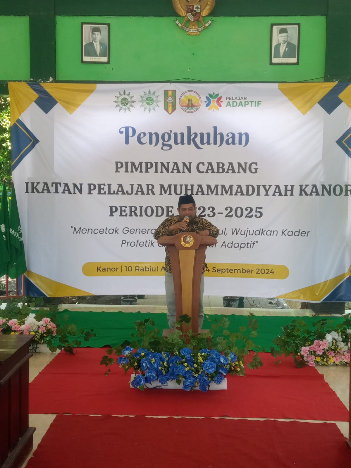 Pengukuhan Pimpinan Cabang Ikatan Pelajar Muhammadiyah Kanor Periode 2023-2025