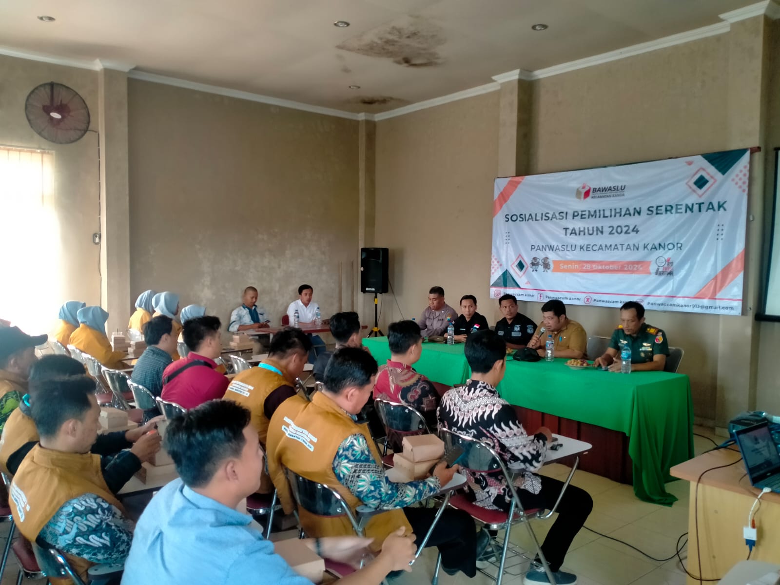 Sosialisasi Pengawasan Pilkada pada Pemilihan serentak tahun 2024 Panwaslu Kecamatan Kanor