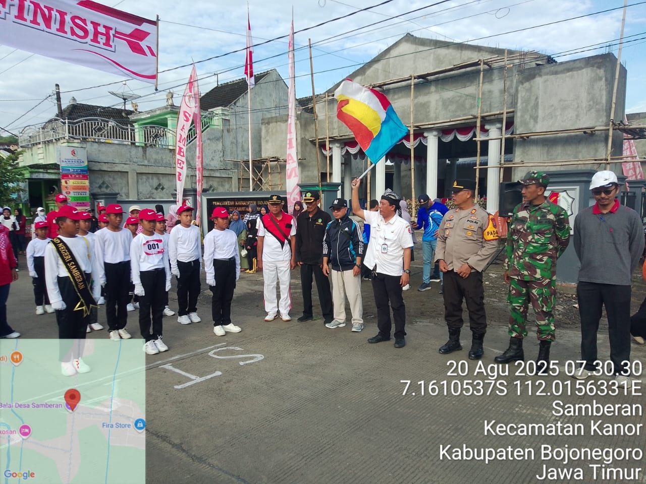 Semarak Gerak Jalan SD/MI di Kecamatan Kanor Meriahkan HUT RI ke-80