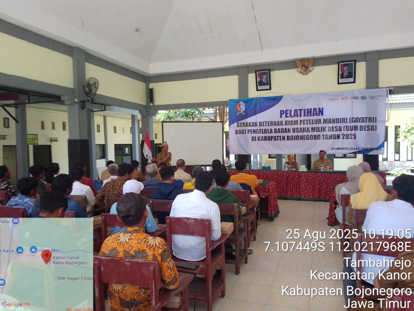 Pelatihan GAYATRI bagi Pengelola BUM Desa yang diselenggarakan di Kecamatan Kanor