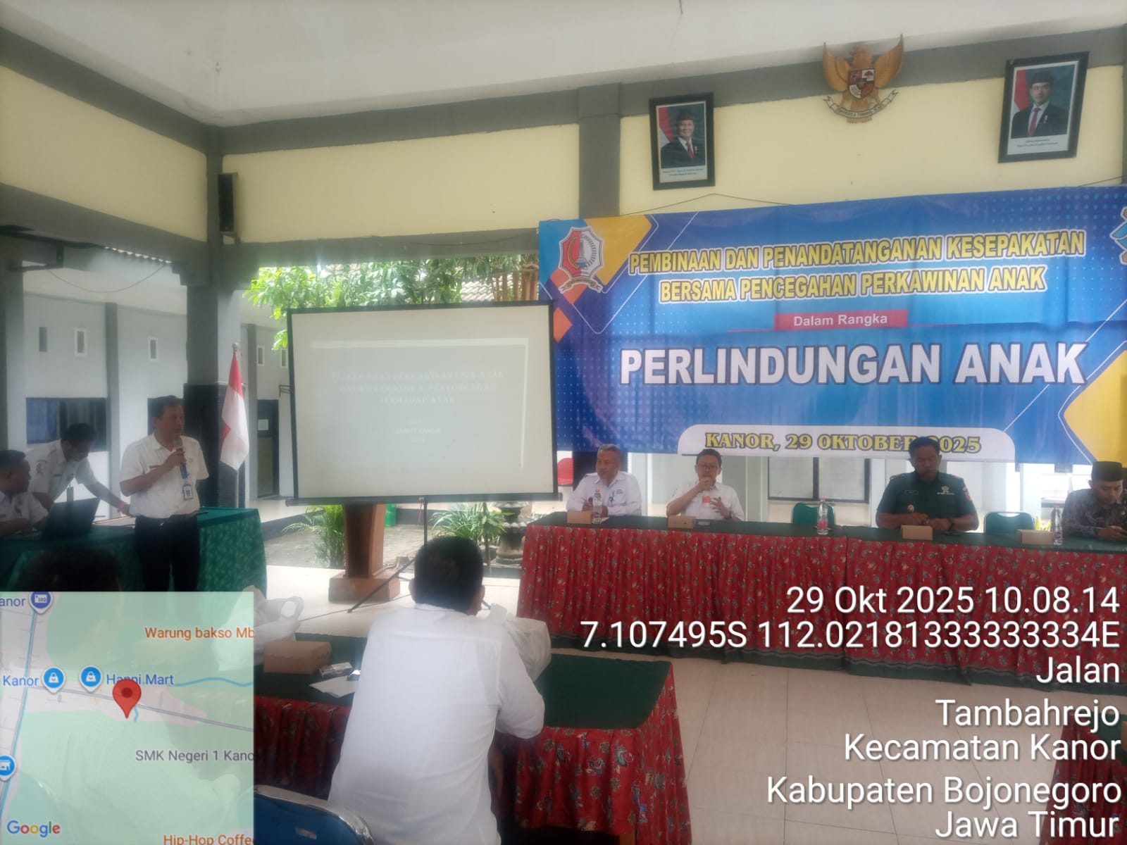 Pembinaan dan Penandatanganan Kesepakatan Bersama Pencegahan Perkawinan Anak di Kecamatan Kanor