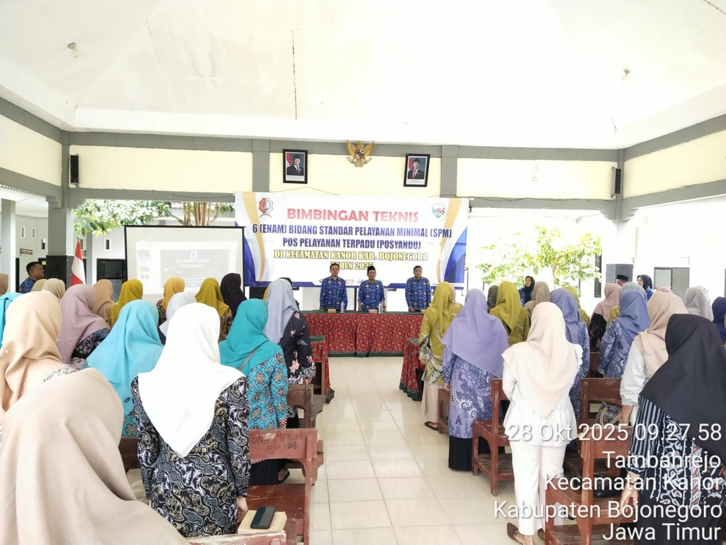 Bimtek 6 Bidang SPM Posyandu di Kecamatan Kanor