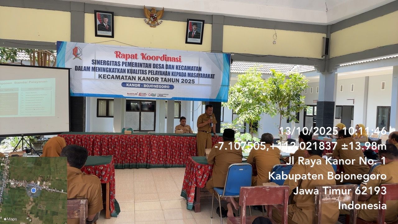 Rakor dan Konferensi Dinas Kasi Pelayanan Kecamatan Kanor