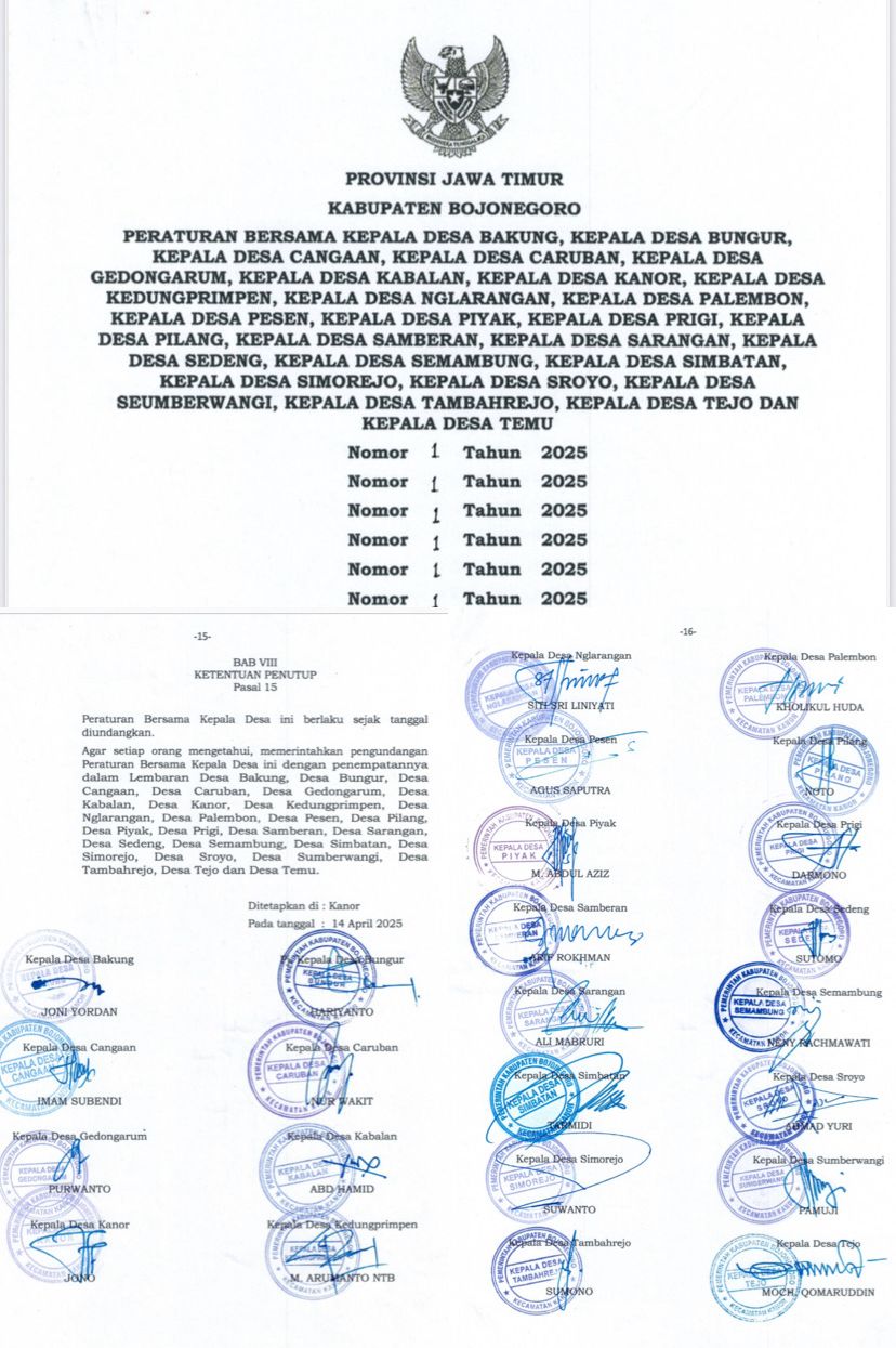 Kecamatan Kanor bersama Kepala Desa Sepakat Susun Peraturan Bersama Program Ayam Petelur