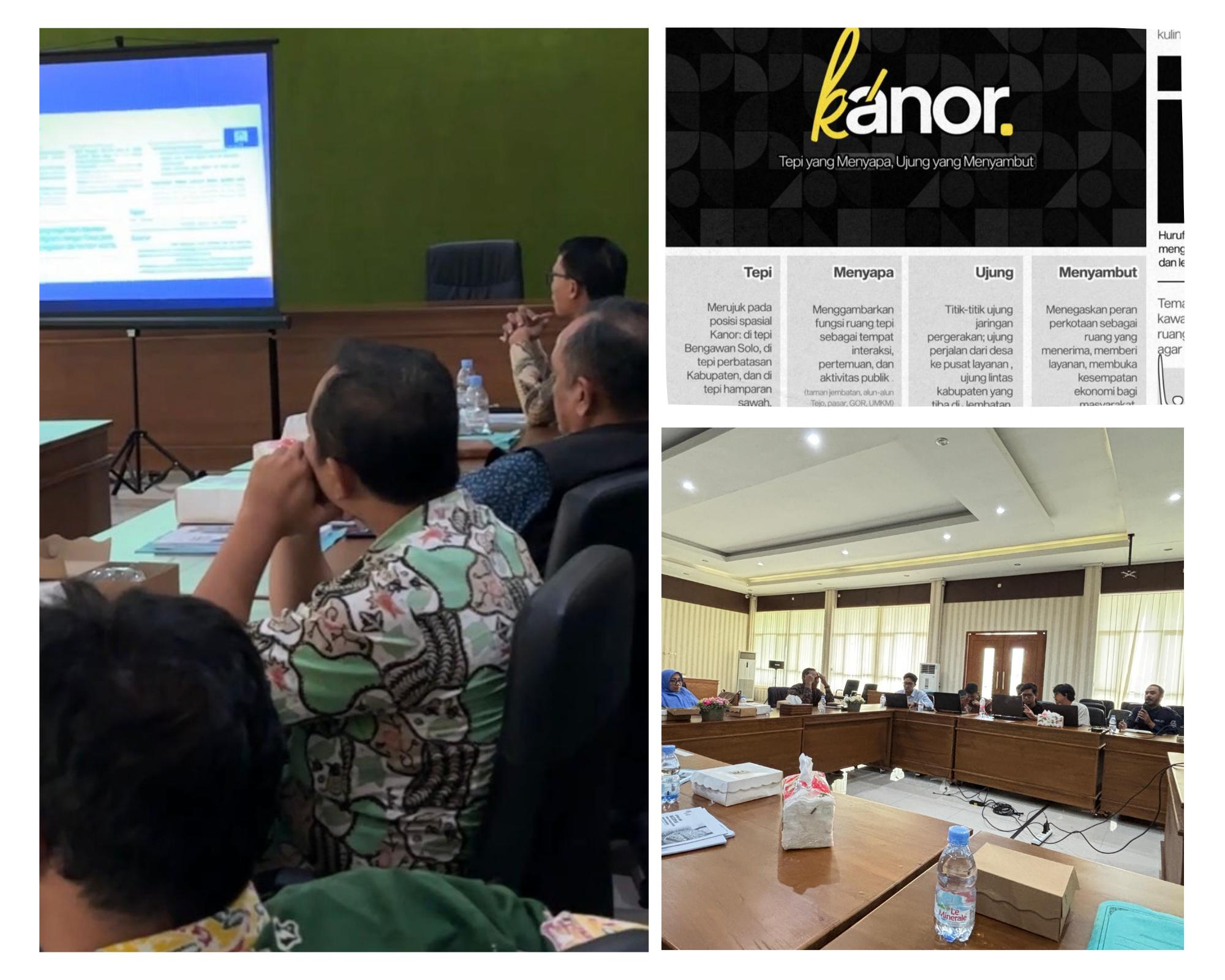 Paparan Akhir Masterplan Kawasan Perkotaan Kecamatan Kanor bersama DPKP Cipta Karya Kab. Bojonegoro