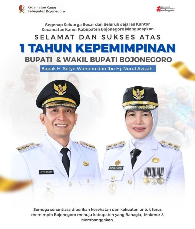 1 Tahun Kepemimpinan Bupati dan Wakil Bupati Bojonegoro