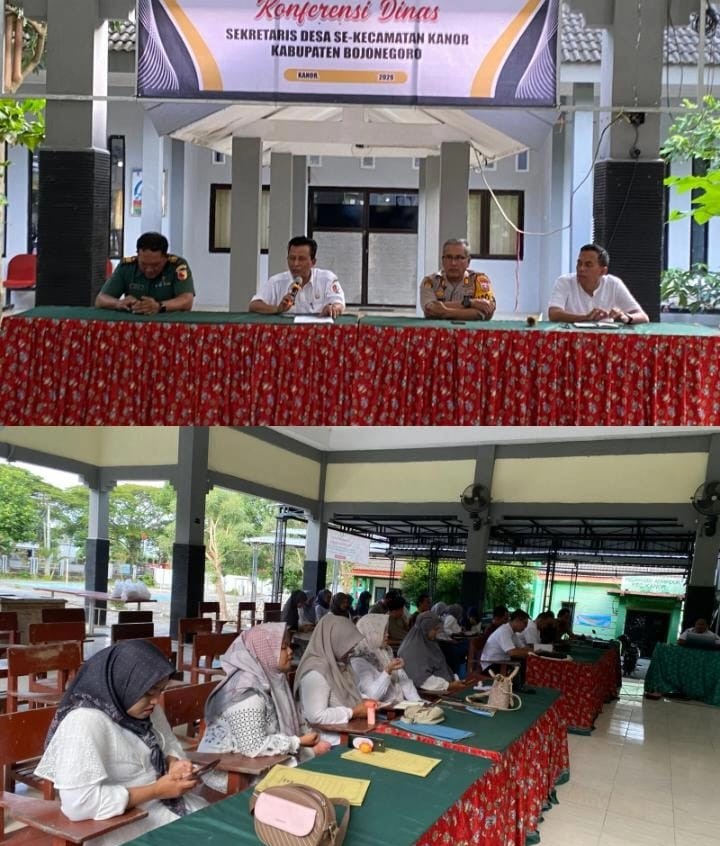 Konferensi Sekretaris Desa Se-Kecamatan Kanor Bahas Isu Strategis Tata Kelola Desa