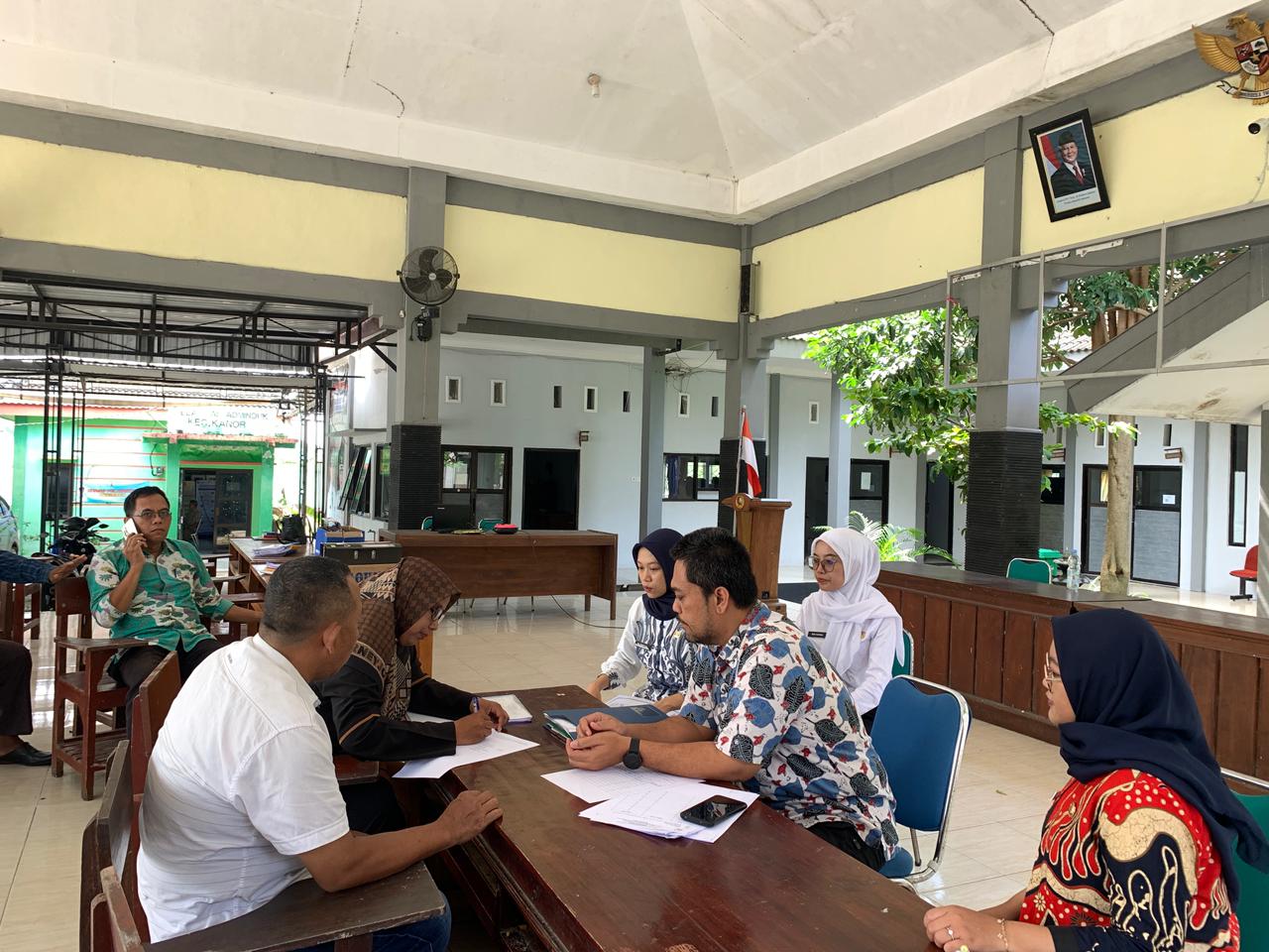 Inspektorat Lakukan Evaluasi BKK Desa di Kecamatan Kanor