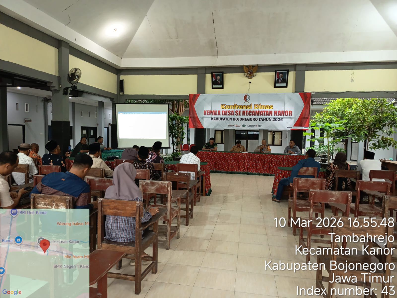 Konferensi Dinas Kepala Desa se-Kecamatan Kanor Bahas Kerja Bakti dan Trantibum Jelang Idul Fitri