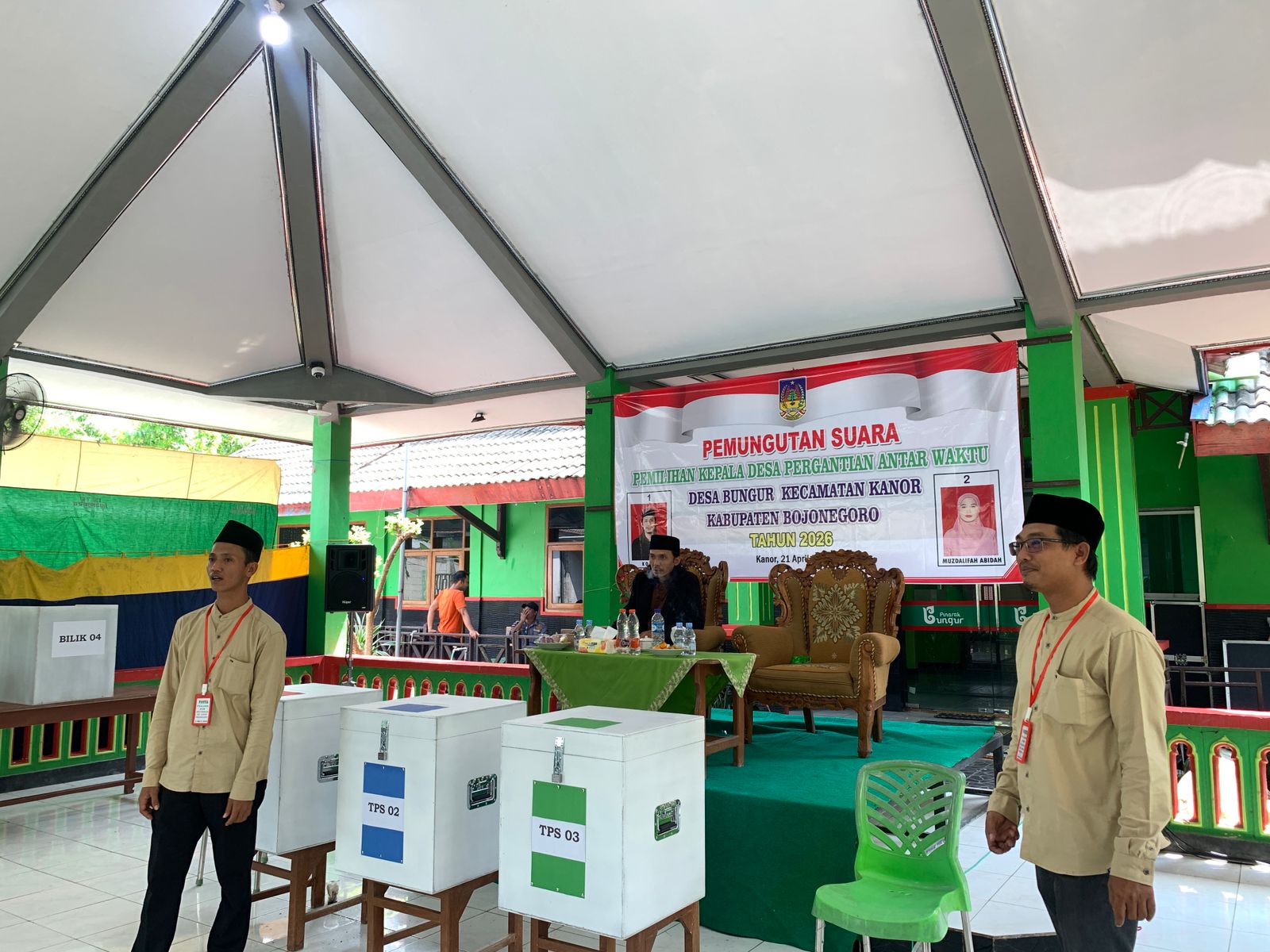 Pemungutan Suara Pilkades PAW Desa Bungur Berlangsung Lancar dan Kondusif