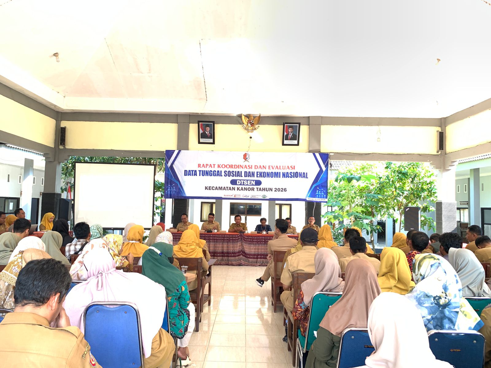 Rakor dan Evaluasi DTSEN Kecamatan Kanor Tahun 2026