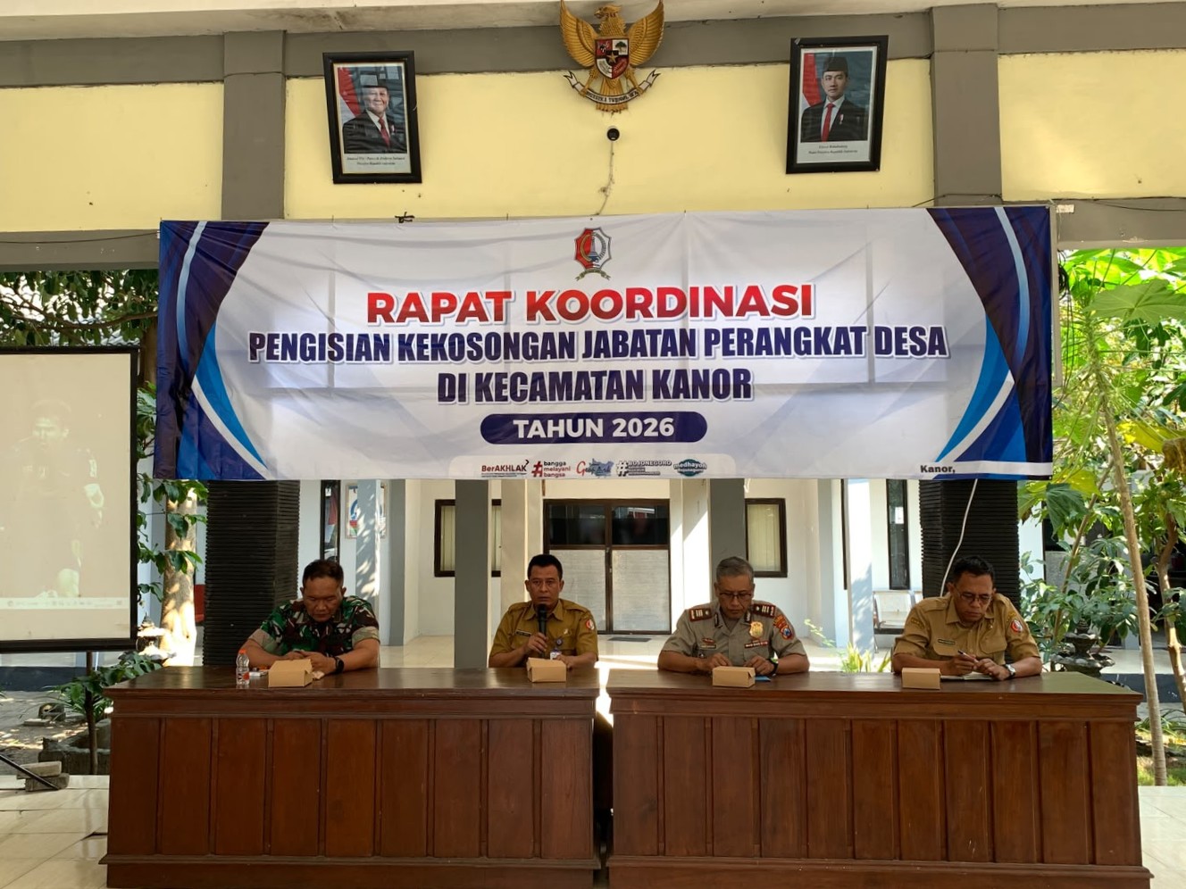 Seleksi Perangkat Desa Semakin Dekat, Kecamatan Kanor Matangkan Persiapan Pelaksanaan Ujian Tulis