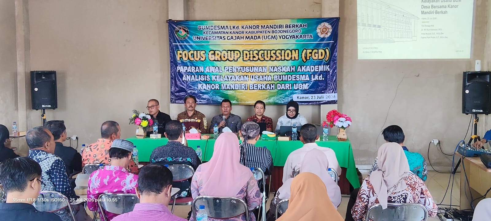 Kajian Awal Pengembangan Potensi Ekonomi Kecamatan Kanor bersama UGM