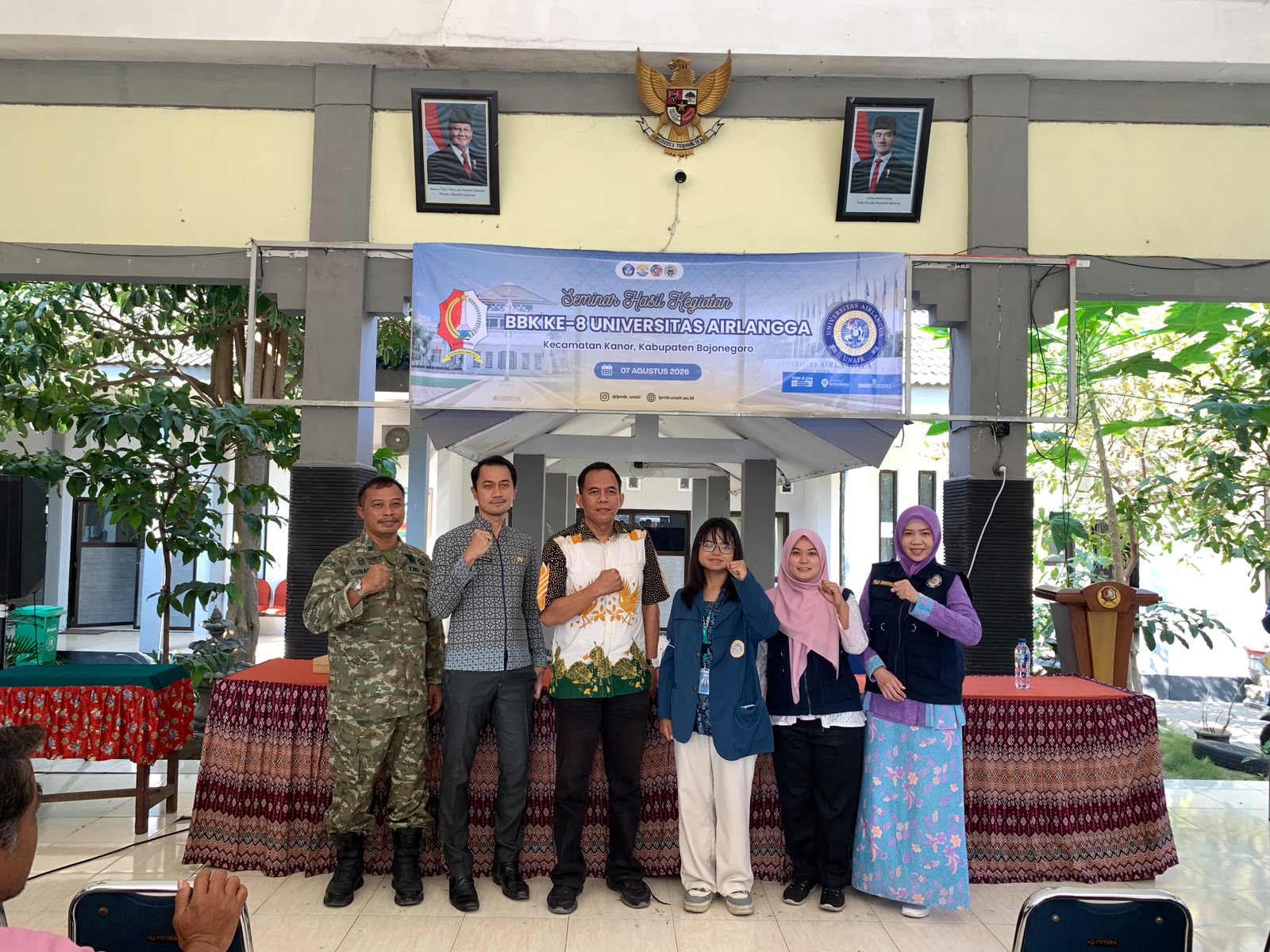 Mahasiswa BBK ke-8 Universitas Airlangga Paparkan Hasil Pengabdian di Kecamatan Kanor
