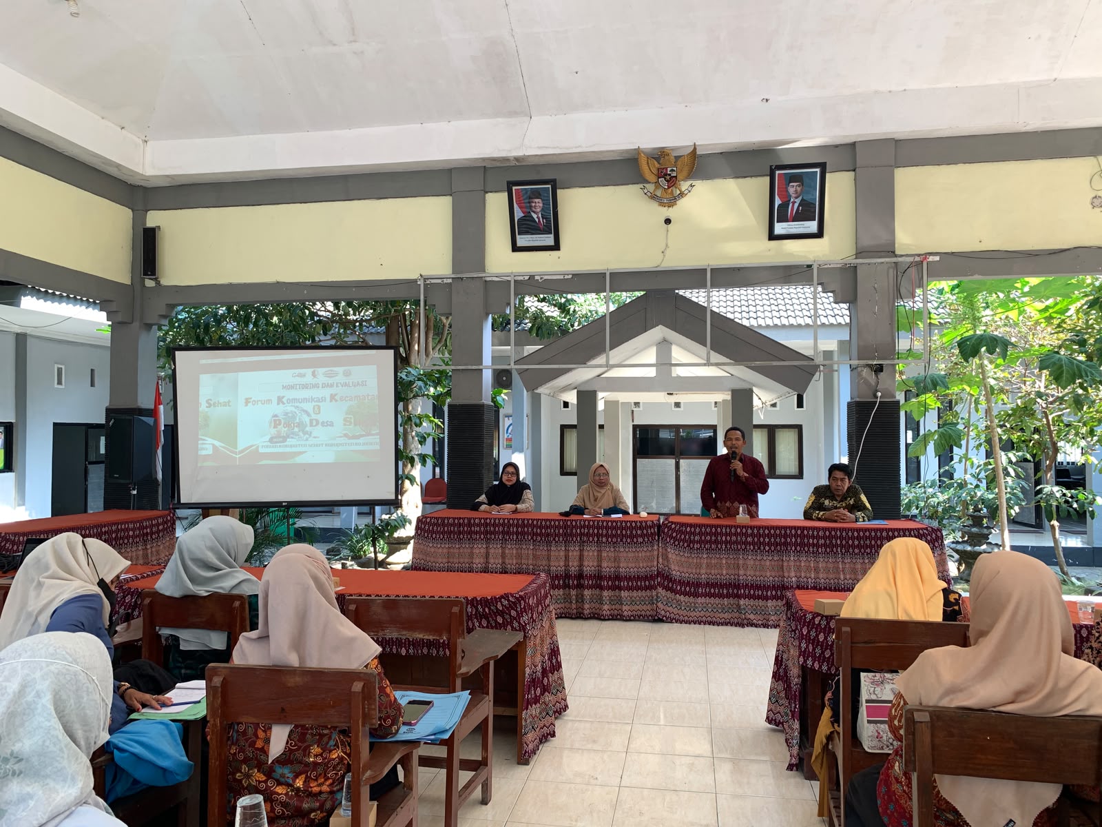 Forum Komunikasi Kecamatan Sehat dan Pokja Desa Sehat Ikuti Monev