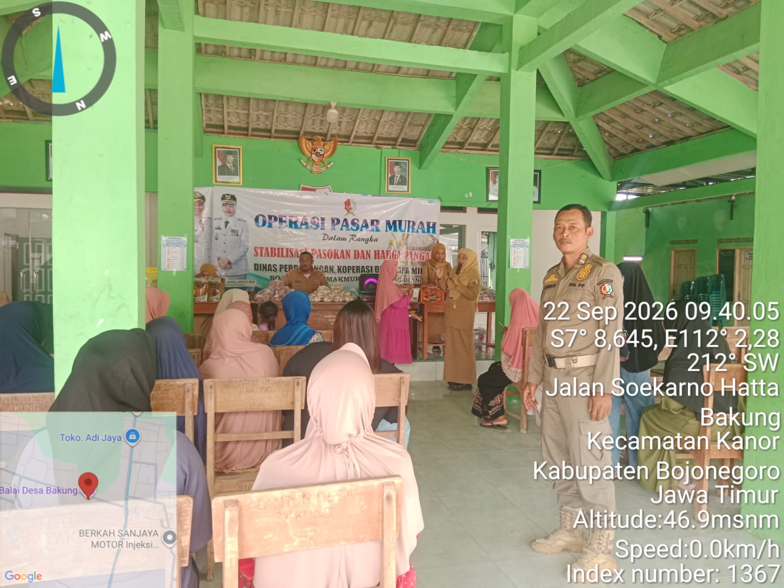 Operasi Pasar Murah Digelar di Desa Bakung Kecamatan Kanor