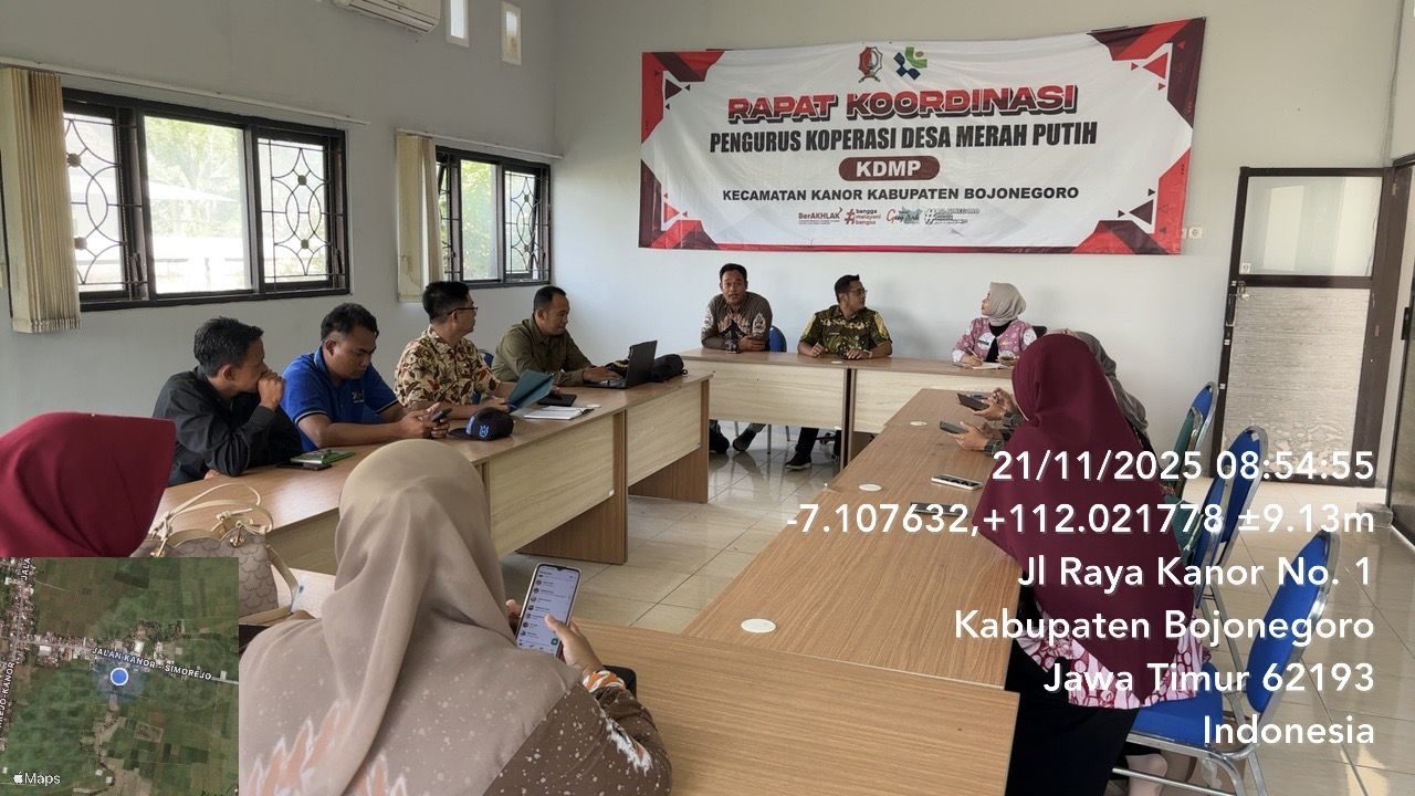 Konferensi Sekretaris Desa se-Kecamatan Kanor Bahas Perkembangan BKK dan Tindak Lanjut KDMP