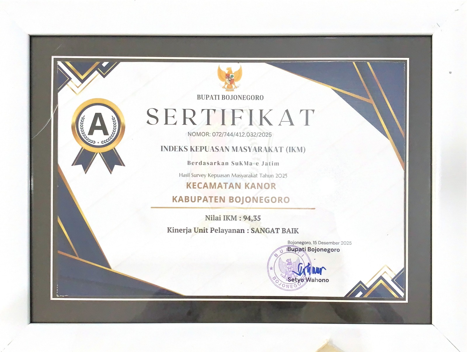 PENGHARGAAN IKM TAHUN 2025